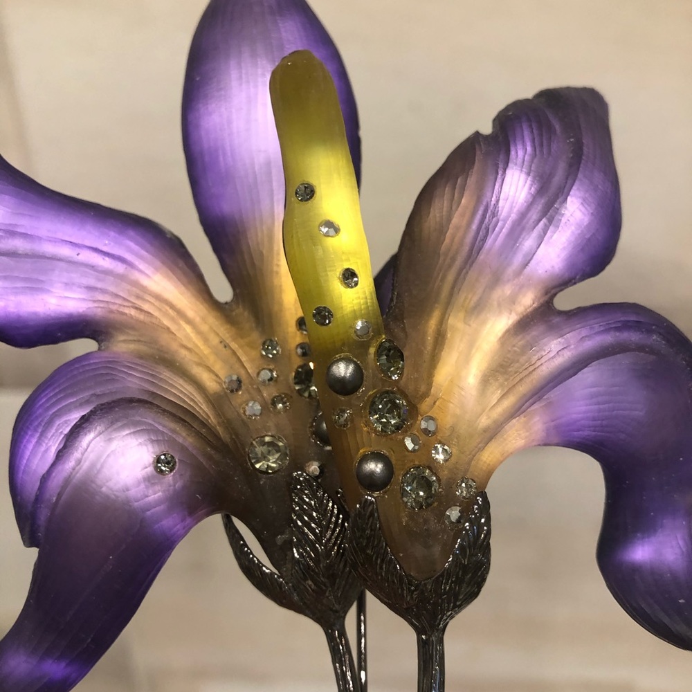 Alexis Bittar Pin Lucite and Crystal Pin